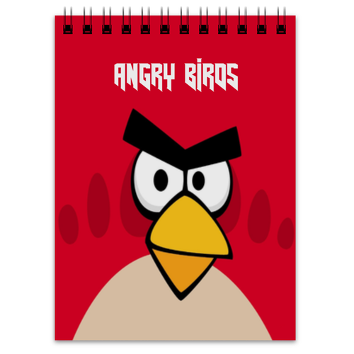 Заказать блокнот в Москве. Блокнот Angry Birds (Terence) от Аня Лукьянова - готовые дизайны и нанесение принтов.