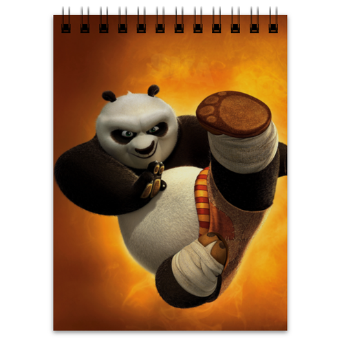 Заказать блокнот в Москве. Блокнот Кунг-фу панда от skynatural - готовые дизайны и нанесение принтов.