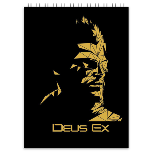 Заказать блокнот в Москве. Блокнот Deus Ex от GeekFox  - готовые дизайны и нанесение принтов.