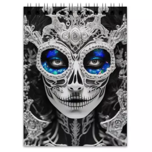 Заказать блокнот в Москве. Блокнот Dia De Los Muertos от Дана Столыпина - готовые дизайны и нанесение принтов.