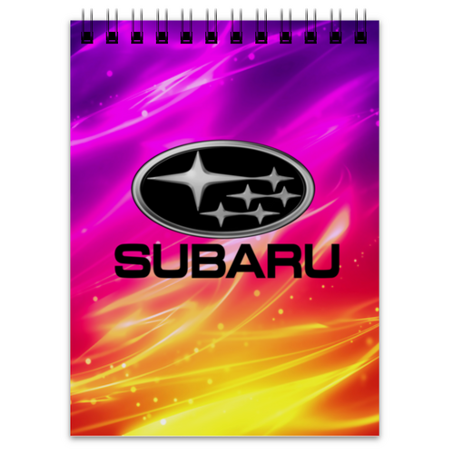Заказать блокнот в Москве. Блокнот Subaru от THE_NISE  - готовые дизайны и нанесение принтов.