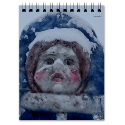 Заказать блокнот в Москве. Блокнот Snow lady. Marina N. Makarova от Марина Макарова - готовые дизайны и нанесение принтов.