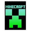 Заказать блокнот в Москве. Блокнот MINECRAFT CREEPER от vista12761@rambler.ru - готовые дизайны и нанесение принтов.