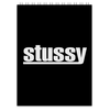 Заказать блокнот в Москве. Блокнот Stussy от DESIGNER   - готовые дизайны и нанесение принтов.