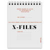 Заказать блокнот в Москве. Блокнот X-files от GeekFox  - готовые дизайны и нанесение принтов.