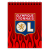 Заказать блокнот в Москве. Блокнот Olympique Lyonnais от THE_NISE  - готовые дизайны и нанесение принтов.