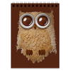 Заказать блокнот в Москве. Блокнот Coffee owl от Mahanya Kidso - готовые дизайны и нанесение принтов.