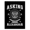Заказать блокнот в Москве. Блокнот Asking Alexandria от geekbox - готовые дизайны и нанесение принтов.