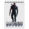 Заказать блокнот в Москве. Блокнот Mass Effect (Shepard) от galaxy secret - готовые дизайны и нанесение принтов.