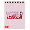 Заказать блокнот в Москве. Блокнот "DIFFERENT WORLD": London от Octopuslabel - готовые дизайны и нанесение принтов.