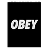 Заказать блокнот в Москве. Блокнот OBEY  от DESIGNER   - готовые дизайны и нанесение принтов.