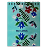 Заказать блокнот в Москве. Блокнот Цветы на голубом от mrs-snit@yandex.ru - готовые дизайны и нанесение принтов.