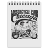 Заказать блокнот в Москве. Блокнот Motorcycles club от THE_NISE  - готовые дизайны и нанесение принтов.