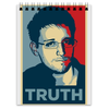 Заказать блокнот в Москве. Блокнот Эдвард Сноуден от helgawww - готовые дизайны и нанесение принтов.