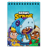 Заказать блокнот в Москве. Блокнот BRAWL STARS LEON SHARK от geekbox - готовые дизайны и нанесение принтов.