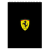 Заказать блокнот в Москве. Блокнот Ferrari  от DESIGNER   - готовые дизайны и нанесение принтов.
