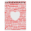 Заказать блокнот в Москве. Блокнот Любовь для полиглотов от Elena Zalivochkina - готовые дизайны и нанесение принтов.