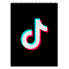 Заказать блокнот в Москве. Блокнот TikTok  от DESIGNER   - готовые дизайны и нанесение принтов.