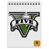 Заказать блокнот в Москве. Блокнот Grand Theft Auto FIVE от Nalivaev - готовые дизайны и нанесение принтов.