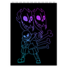 Заказать блокнот в Москве. Блокнот Undertale от weeert - готовые дизайны и нанесение принтов.