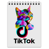 Заказать блокнот в Москве. Блокнот TIK TOK (Tik Tok video) от vista12761@rambler.ru - готовые дизайны и нанесение принтов.
