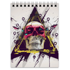Заказать блокнот в Москве. Блокнот Skull in triangle от scoopysmith - готовые дизайны и нанесение принтов.