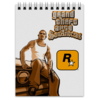 Заказать блокнот в Москве. Блокнот Grand Theft Auto San Andreas от Nalivaev - готовые дизайны и нанесение принтов.
