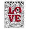 Заказать блокнот в Москве. Блокнот Doodle Love от nakalyae7 - готовые дизайны и нанесение принтов.