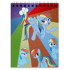 Заказать блокнот в Москве. Блокнот Rainbow Dash Color Line от shadow_dash - готовые дизайны и нанесение принтов.