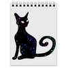 Заказать блокнот в Москве. Блокнот Космическая кошка от reut.94@mail.ru - готовые дизайны и нанесение принтов.
