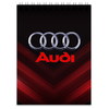 Заказать блокнот в Москве. Блокнот авто Audi от THE_NISE  - готовые дизайны и нанесение принтов.