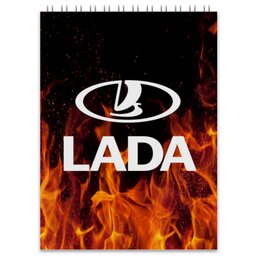 Заказать блокнот в Москве. Блокнот Авто Lada от THE_NISE  - готовые дизайны и нанесение принтов.