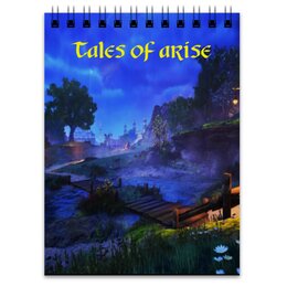 Заказать блокнот в Москве. Блокнот Tales of Arise от THE_NISE  - готовые дизайны и нанесение принтов.