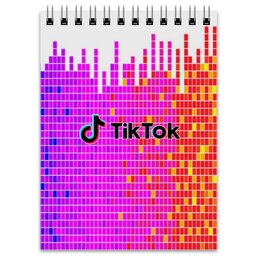 Заказать блокнот в Москве. Блокнот Tik Tok от THE_NISE  - готовые дизайны и нанесение принтов.