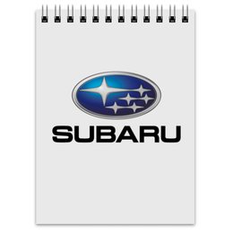 Заказать блокнот в Москве. Блокнот SUBARU от DESIGNER   - готовые дизайны и нанесение принтов.