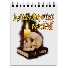 Заказать блокнот в Москве. Блокнот Memento Mori. Помни о смерти. от Zorgo-Art  - готовые дизайны и нанесение принтов.