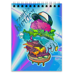 Заказать блокнот в Москве. Блокнот Zombie Burger от Jimmy Flash - готовые дизайны и нанесение принтов.