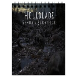 Заказать блокнот в Москве. Блокнот Hellblade от THE_NISE  - готовые дизайны и нанесение принтов.