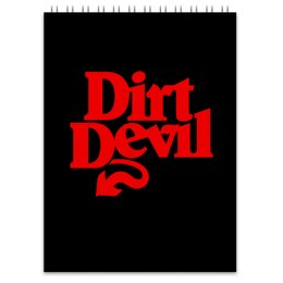Заказать блокнот в Москве. Блокнот Dirt Devil от THE_NISE  - готовые дизайны и нанесение принтов.