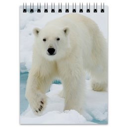 Заказать блокнот в Москве. Блокнот Белый медведь от THE_NISE  - готовые дизайны и нанесение принтов.