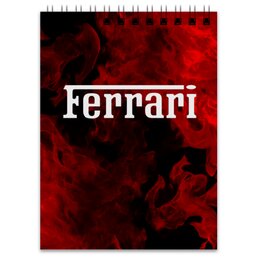 Заказать блокнот в Москве. Блокнот Ferrari от THE_NISE  - готовые дизайны и нанесение принтов.