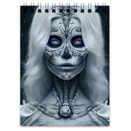 Заказать блокнот в Москве. Блокнот Dia De Los Muertos от Дана Столыпина - готовые дизайны и нанесение принтов.