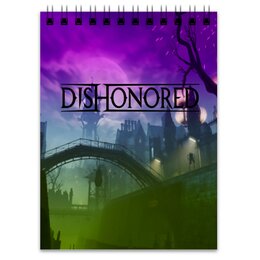 Заказать блокнот в Москве. Блокнот Dishonored от THE_NISE  - готовые дизайны и нанесение принтов.