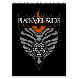Заказать блокнот в Москве. Блокнот Black Veil Brides от geekbox - готовые дизайны и нанесение принтов.