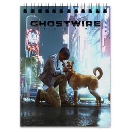 Заказать блокнот в Москве. Блокнот GhostWire Tokyo от THE_NISE  - готовые дизайны и нанесение принтов.