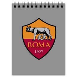 Заказать блокнот в Москве. Блокнот FC Roma от THE_NISE  - готовые дизайны и нанесение принтов.