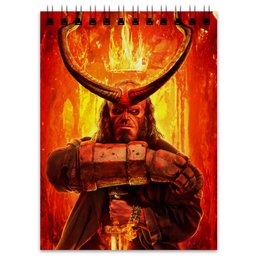 Заказать блокнот в Москве. Блокнот Hellboy от THE_NISE  - готовые дизайны и нанесение принтов.