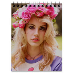 Заказать блокнот в Москве. Блокнот Lana Del Rey  от flipside - готовые дизайны и нанесение принтов.