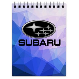 Заказать блокнот в Москве. Блокнот Subaru от THE_NISE  - готовые дизайны и нанесение принтов.