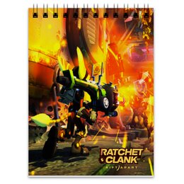 Заказать блокнот в Москве. Блокнот Ratchet & Clank от THE_NISE  - готовые дизайны и нанесение принтов.